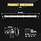 Willpower 13’’ 33CM 12W Led Arbeitsscheinwerfer Bar 12V 24V Zusatzscheinwerfer Flutlicht Wasserdicht Led Scheinwerfer für Auto Traktor Offroad SUV UTV ATV Rückfahrscheinwerfer