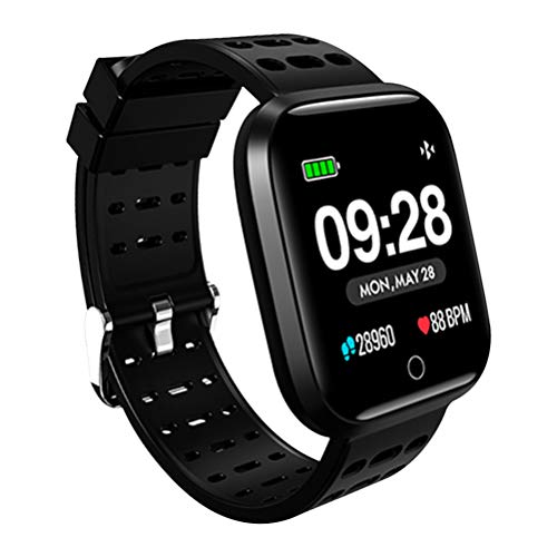 Preisvergleich Produktbild Smartwatch Wasserdicht Smart Watch Uhr mit Pulsmesser Fitness Tracker Sport Uhr Fitness Uhr mit Schrittzähler,Schlaf-Monitor,Stoppuh... SMS Benachrichtigung Push für Android und iOS