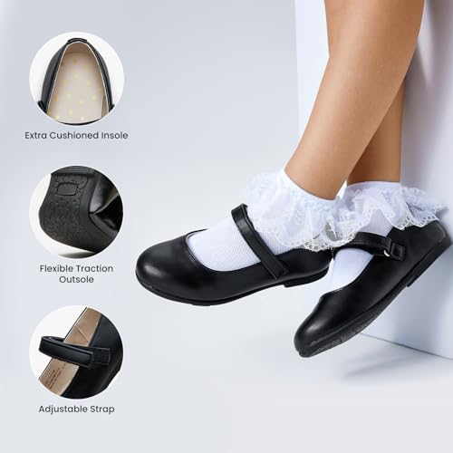BlueKnot Girl Mary Jane Ballet Flat Dress Shoe for Toddler Little Kid3