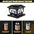 Solar Lights For Fence Post Cap Outdoor Deck Lights Solar Powered Waterproof 8 LEDs for 4x4/6x6 Wooden/Vinyl Posts Two Light Modes Warm/Cool White Decor for Garden Deck Patio. (Black, set of 2)