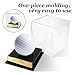 Custom Golf Hole-in-One Display Case, Acrylic Golf Ball Display Case, Custom Engraved Plaque, Commemorate Your Hole in One Shot (Sapphire Blue)