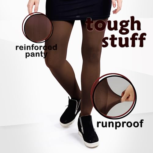 Image of Silky Toes Women's 60D Soft Opaque Tights 1-2 Pairs -Black White And Colored Stockings for Women