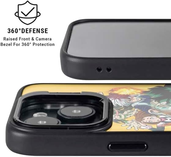 Skinit Kickstand Phone Case Compatible with iPhone 14 - Officially Licensed My Hero Academia Deku Squad Season 5 Design