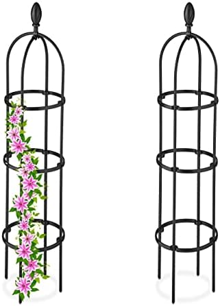 Garten Obelisk Rankhilfe - Stabiler Rosenturm Aus Metall