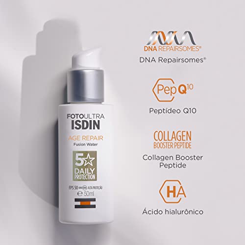 ISDIN Protetor Solar Facial Antiaging Fusion Water5 Stars Age Repair Fps 50