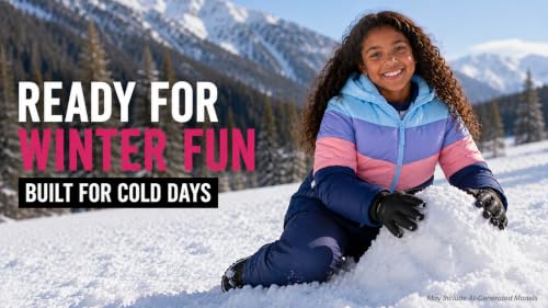 Image of Pink Platinum Girls Snowsuit 2-Piece Insulated Hooded Jacket & Bib | Warm Cozy Cold-Weather Outerwear, Toddler Snow Gear for Sledding, Playtime, and Frosty Winter Days (2T-6X)