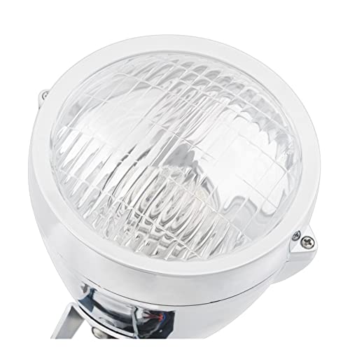 Phare avant moto chrome 4.7 pour remplacer une lampe usée de bobber
