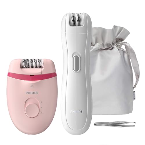 Philips Épilateur Wet & Dry BRP535/00, 5,4 W, plastique, 2 vitesses, blanc