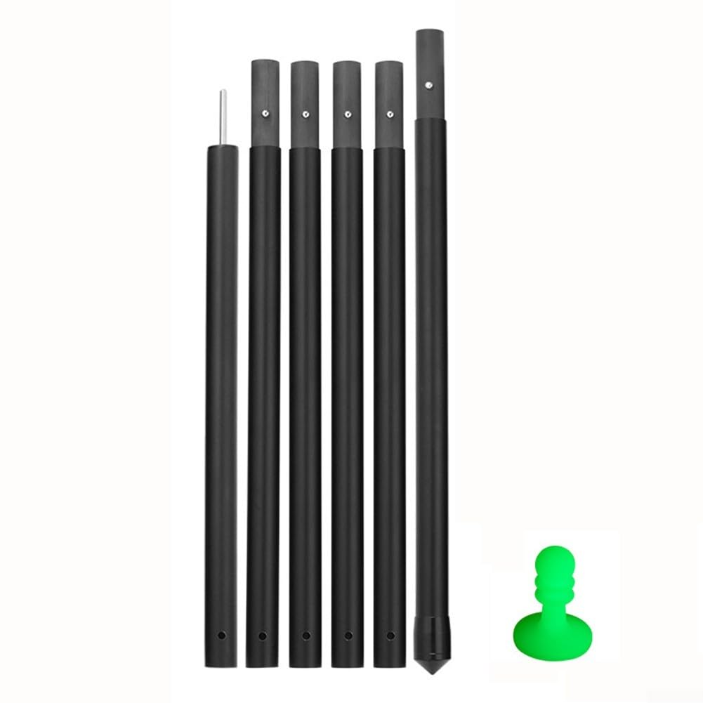 Varillas de lona de fibra de carbono ajustables, lonas de repuesto ligeras y fuertes para acampar y actividades al aire libre (2,9 m)