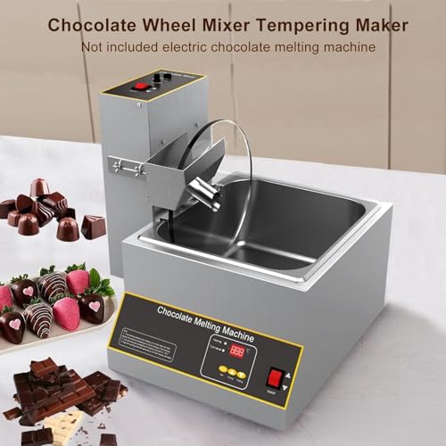 Chocolate Wheel Tempering Equipment, Chocolate Coating Melting Mixer Machine, Electric Chocolate Depositing Machine, for Chocolate(110V)