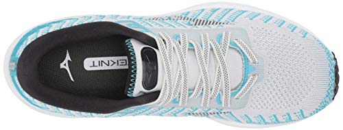 Mizuno Tênis de corrida feminino Wave Rider 24 Waveknit, Nimbus Cloud-Phantom, 9.5 Wide