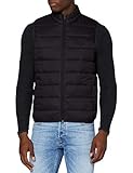Weste JACK & JONES Herren JJEMAGIC Bodywarmer Collar STS Weste, Black, XL,Schwarz,XL