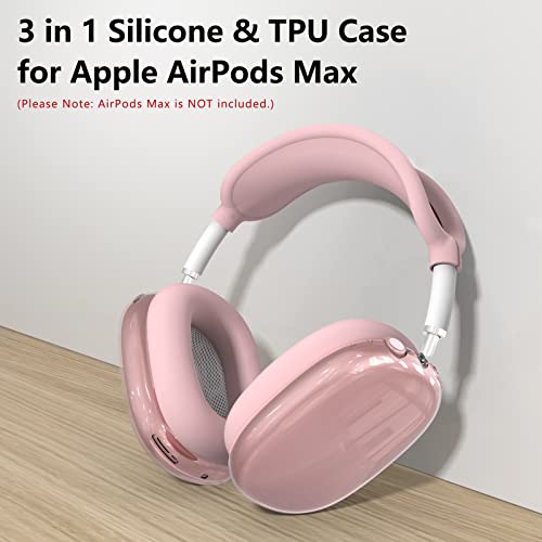 Silicone Case Cover for AirPods Max Clear Soft TPU Ear Cups/Pad/Headband Cover - Image 2