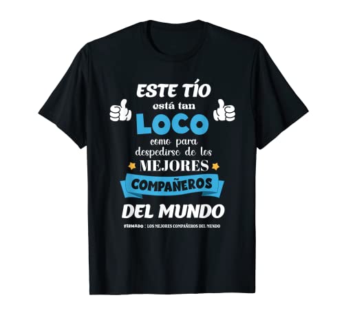 Hombre Camiseta Despedida Compañero Trabajo Buena Suerte Camiseta