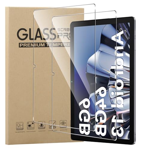 MEMELOKA Protector de Pantalla para Tablet 10 Pulgadas, 2 Piezas[Antiarañazos][Antihuellas][Alta Sensibilidad] 9H Dureza Cristal Templado HiGrace Tablet 10 Pulgadas