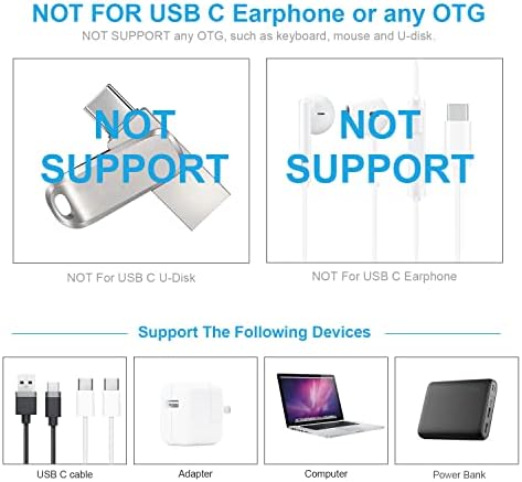 2Pack i-OS Phone Male Adapter to USB Type-C Female Connector Adapter Converter with Anti-lost Keychain Support Power Charging and Data Transmission. (Grey)