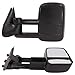 Towing Mirrors for 1999-2007 Chevy Silverado GMC Sierra 1500 2500 3500 Truck Manual Telescoping Side Mirrors Pair Set