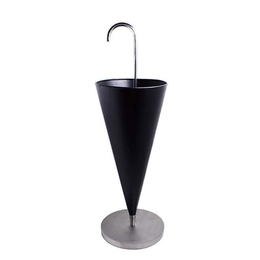 KLerDH Umbrella Stand, Commercials ，Metal Stand ，, Screen Bucket Storage Holder for Rack(Svart)