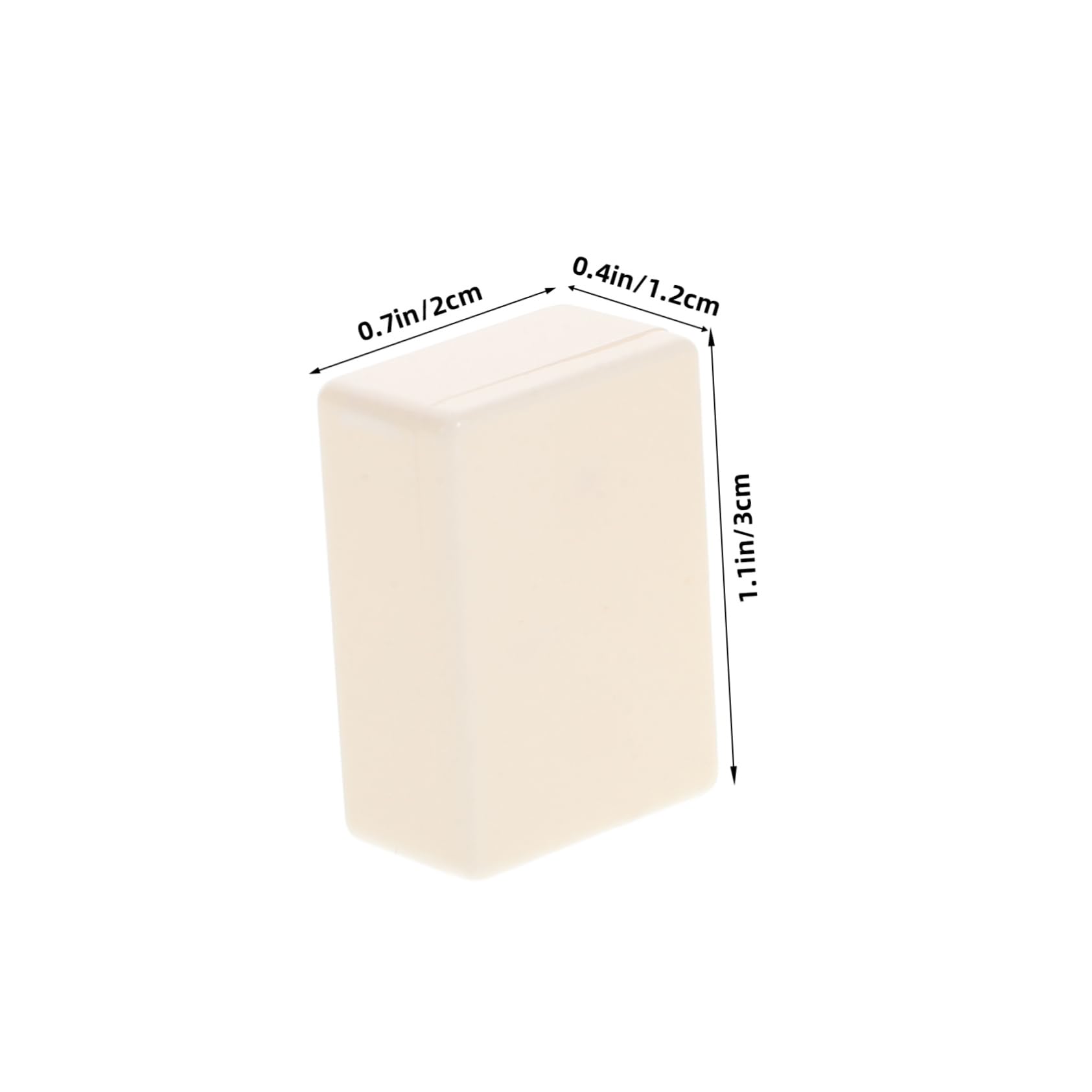 ERINGOGO Game Checker Replacement Acrylic Square White Chess Pieces Large Checker Board Game Blocks