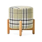 Détails - Structure croisée et fixation de matériel de haute qualité. Structure robuste, plus durable. Pieds de tabouret ronds polis. Matériau en hêtre optimisé, poli lisse sans blesser les mains. 3 types de hauteur réglable peuvent répondre à diverses occasions