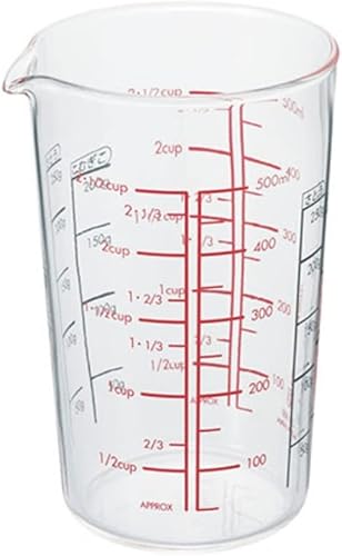 Miniatura 3 de Hario Taza medidora de vidrio resistente al calor, 16.9 fl oz, transparente