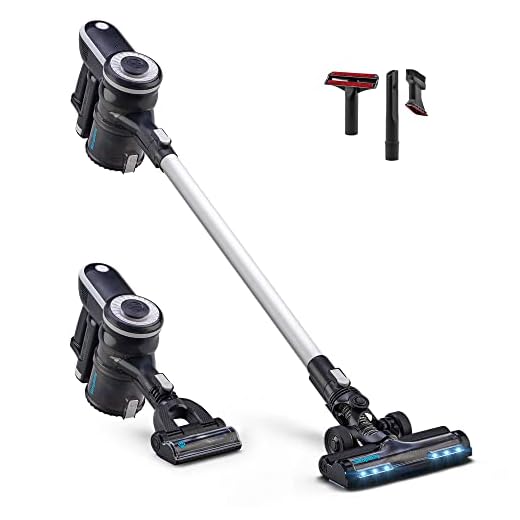 Simplicity S65D Cordless Vacuum Cleaner Pet Hair Deluxe, Lightweight Vacuum Cleaner Carpet and Floor Dual Action, One-Click and Go with Two Speeds, Converts to Handheld Vacuum for Pet Hair
