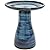 Sunnydaze 21-Inch H Ceramic Bird Bath for Outside - Hand-Painted Outdoor Bird Bath Bowl, UV/Frost-Resistant Finish - Galaxy Blue