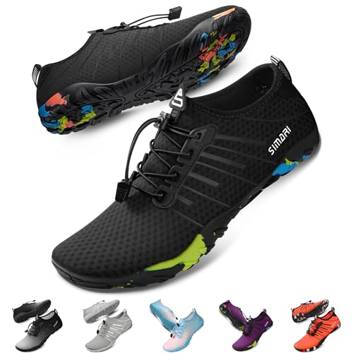 SIMARI Water Shoes for Women Men - Barefoot Quick-Dry Aqua Socks | Lightweight Swim Shoes for...