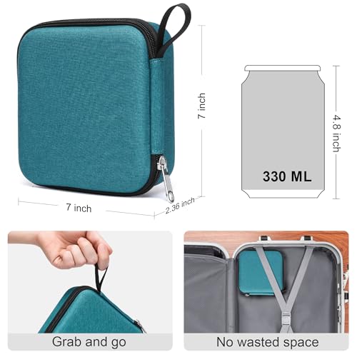 Image of Bukere Travel Sunglasses Organizer Case Adjustable Slot For Multiple Eyeglasses Hard-shell Portable Storage Box for Men Women