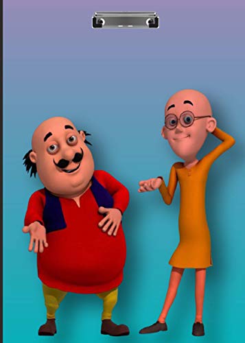 Paper Pebbles Motu Patlu Digital Reprint Clip Board Exam Pad (14×10 Inches) Premium Quality (ACRYLIC)