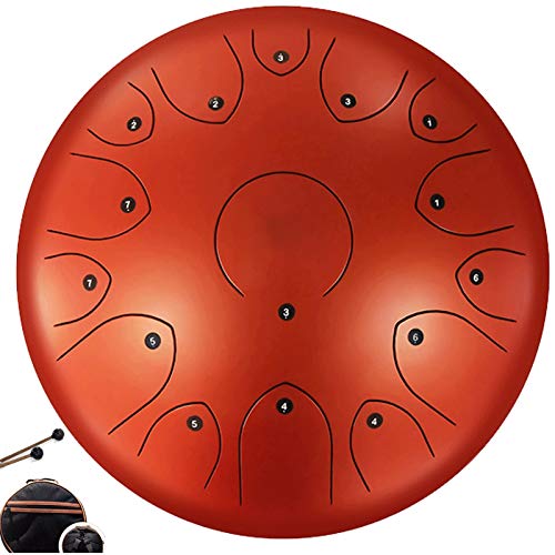 Steel Tongue Drum 15 Notas 14 Pulgadas Instrumento de Percusión miniatura 1