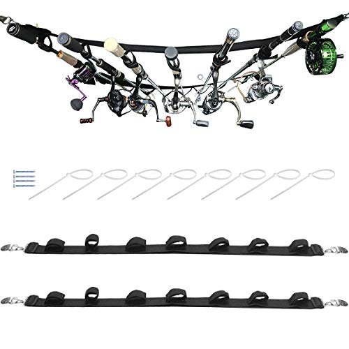 Namvo Angelrollenhalter Edelstahl - 2-tlg. Verstellbare Halterungen Für Meeresangeln