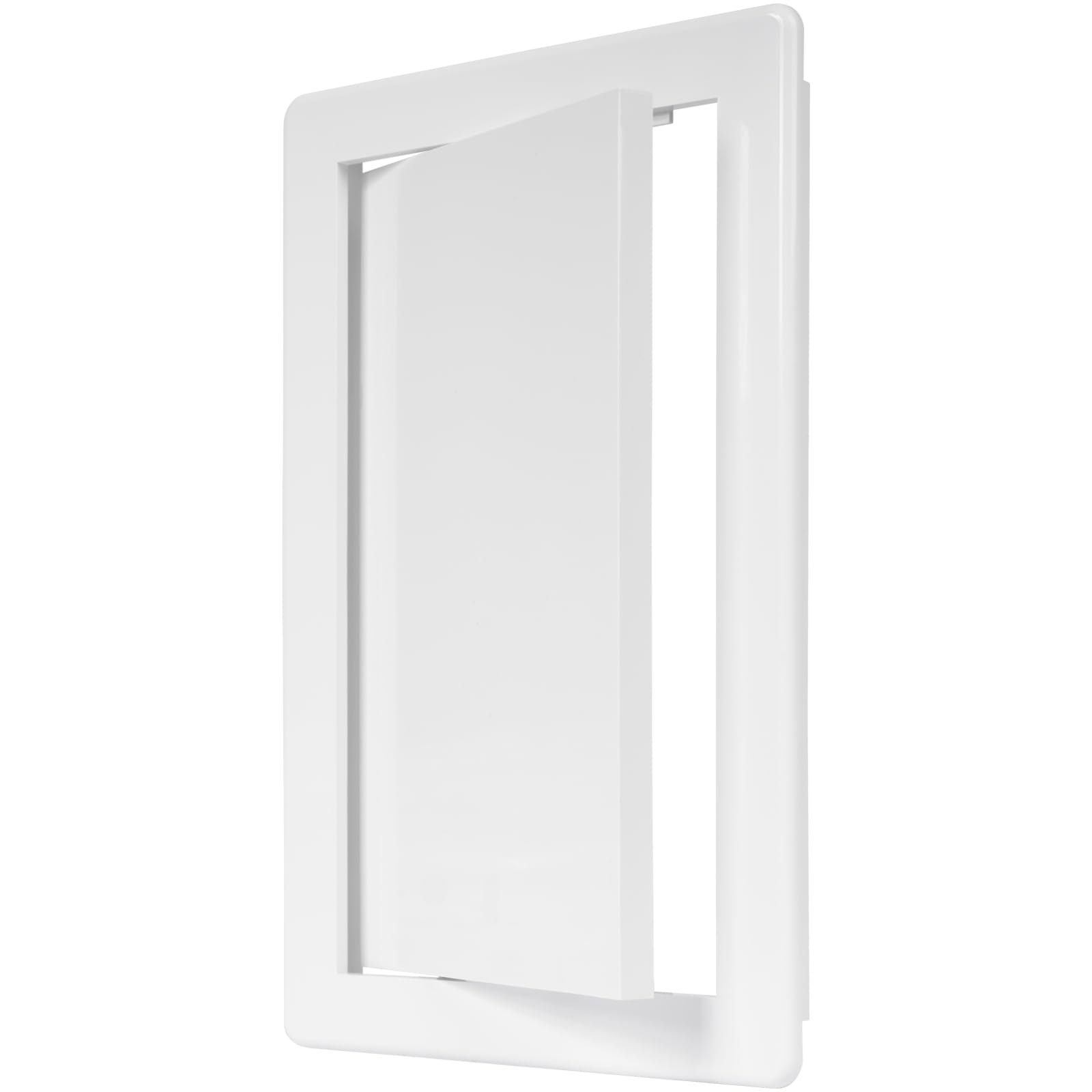 6" x 10" White Plastic Access Panel. Service Shaft Door Panel. Plumbing, Electricity, Heating, Alarm Wall Access Panel for Drywall. Bathroom Services Access Hole Cover. (6" x 10")