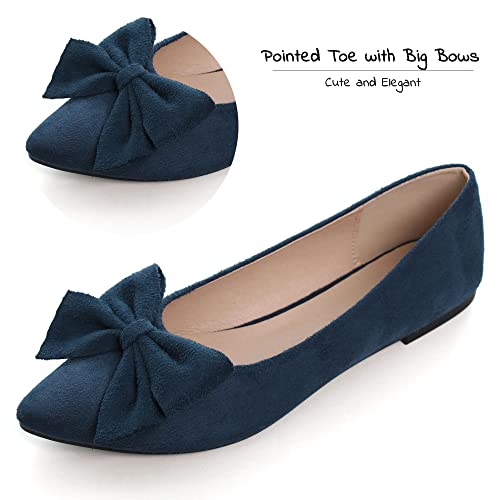 Image of Dear Time Women's Ballet Flats Dress Ballet Shoes Slip on for Office Work Comfortable Shoes