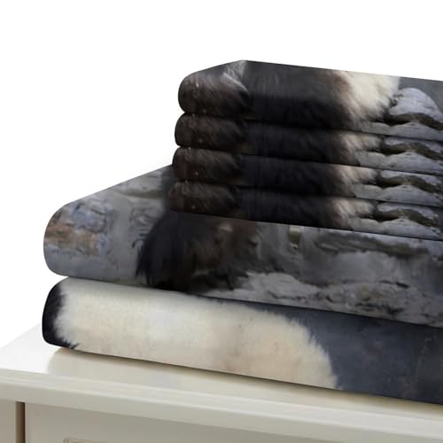 Parure de lit hypoallergénique panda housse de couette anti-acarien ado