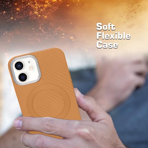 Image of AIBEX Hybrid iPhone 12 Back Cover Case Compatibe with Mag Saf | Shockproof Design |Camera Protection Bump | Back Cover Case for iPhone 12 (PC, TPU)