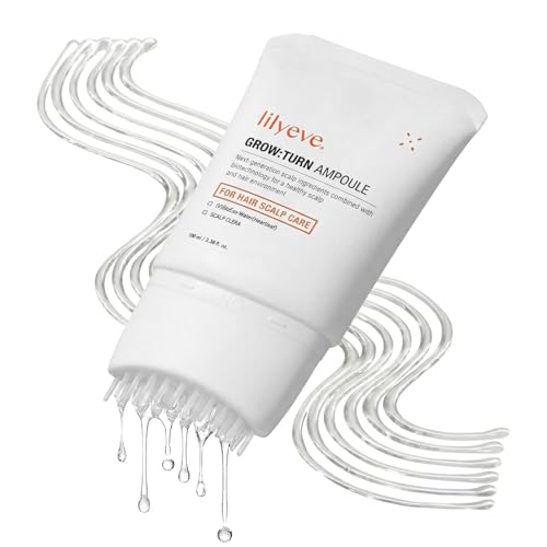 Image of lilyeve GROWTURN Hair Growth Serum with Built-in Brush, Heartleaf-Derived Exosomes to Revitalize, Scalp Massager, Korean Hair Care, 3.38 fl. oz. (New)