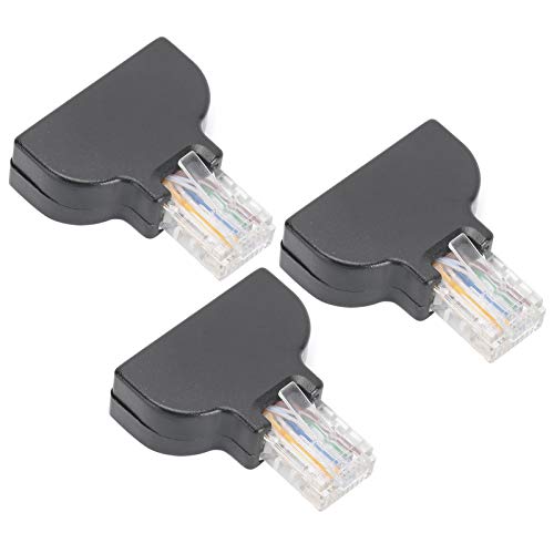 Yctze 3 Juegos de Conector Adaptador de Terminal de Tornillo RJ45 Macho a 8 Pines para Conexión Digital AV Confiable