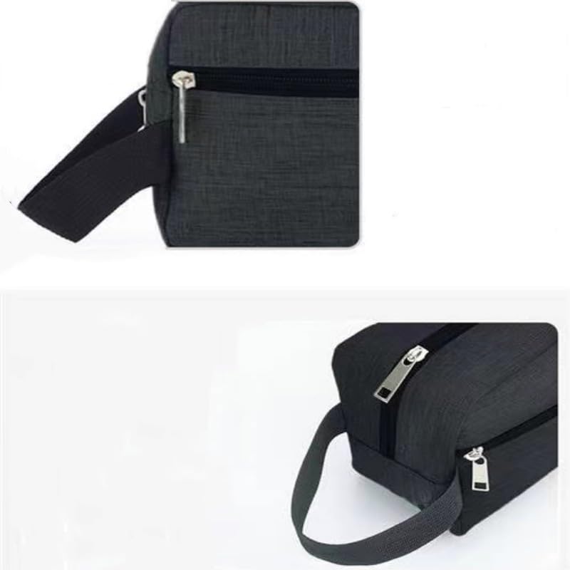 Beauty Case da Appendere, Grande capacità, Impermeabile, Portatile, da Viaggio, cosmetico, Grigio, per Uomo e Donna, Organizer per Il Bagno.