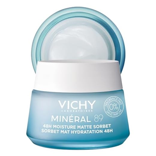 Vichy Minéral 89 Aqua Gel - Hidratante facial para piel grasa | Hidratante matificante | Ácido hialurónico + niacinamida + ácido salicílico | Control de brillo | Gel hidratante refrescante no