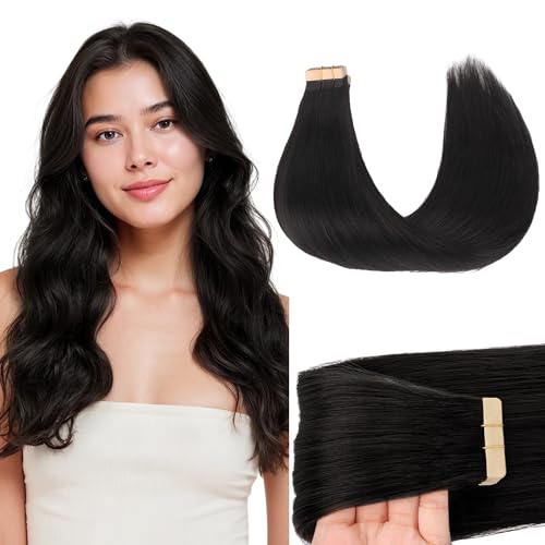 GOO GOO 20inch Natural Black Tape in Extensions
