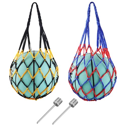Design unico: la borsa a rete ha un design portatile e la corda è intrecciata con tre fili spessi per aumentare la superficie di assorbimento della forza, che non è facile da strangolare, bella e generosa e facile da trasportare.