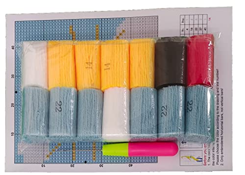 Image of Numptain Latch Hook Kits for Adults,DIY Rug Crafts Butterfly Pattern Color Printed Canvas,Latch Hook Kits for Beginners Handmade Needlework Crafts Home Decoration,12 inchx12 inch NT1