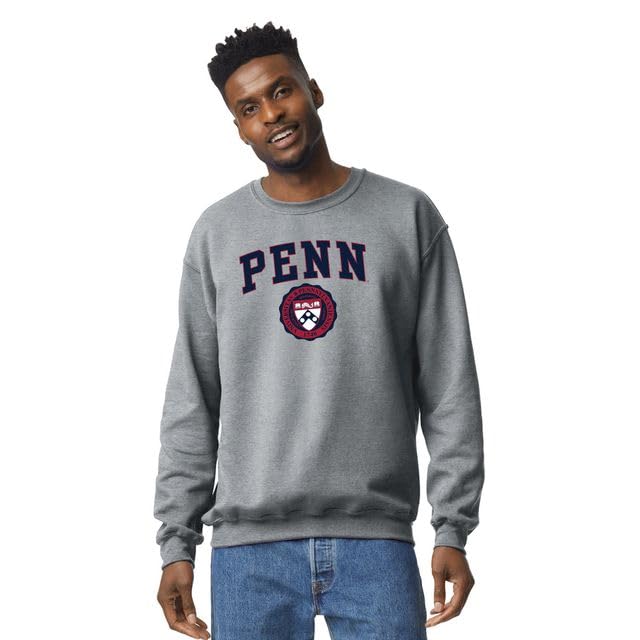Image of Ivysport Crewneck Sweatshirt for College, Heritage Logo, Color, Adult Unisex