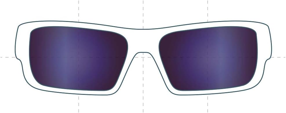 Sunglass Fix Replacement Sunglass Lenses Compatible for Arnette Racketeer AN4201 64mm (Non-Polarized SFx Edge Blue Mirror Black Pair)
