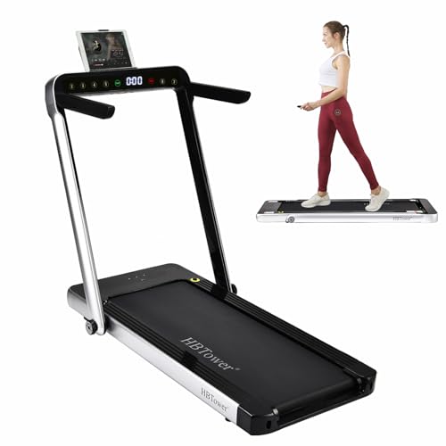 HBTower-2-in-1-Treadmill-25-HP-Walking-Pad-Treadmill-Folding-Walking-Jogging-Running-Machine-with-Remote-Control-Blue-Tooth-Speaker-Running-Belt-for-Office-Home