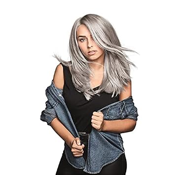 Schwarzkopf LIVE Ultra Bright or Pastel Grey Hair Dye, Pack of 3, Semi-Permanent Colour lasts up to 15 washes- 098 Silver Steel