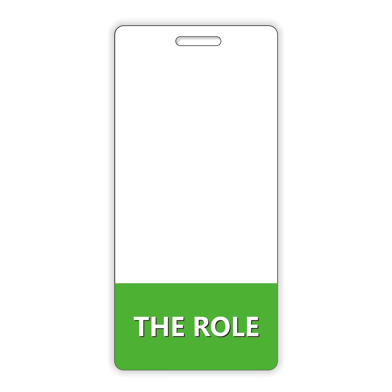 Custom Badge Buddy Double Sided Backer Card - Durable and Water Resistant Great for Nurses, Doctors, Security, Trade Show, Visitor, Work Badge(Lime