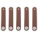 VOANZO 5PCS Tirador de Puerta para Muebles Herrajes de Cuero de Primera Capa Tirador de Puerta Cuero de PU para herrajes para Muebles Clavo Individual 14 cm (marrón)