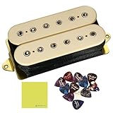 DiMarzio Super Distortion Humbucker Pickup DP100CR, Cream Bundle with 12x Fender Guitar Picks and Liquid Audio Instrument Polishing Cloth